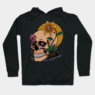 Smilling skull sunny days Hoodie